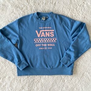 ❤️ Vans Blue and Pink Sweater Size Medium NWOT